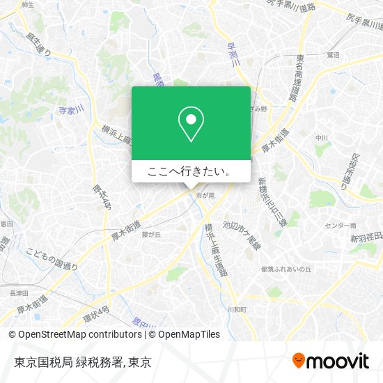 東京国税局 緑税務署地図