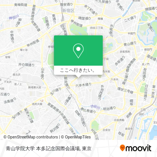青山学院大学 本多記念国際会議場地図