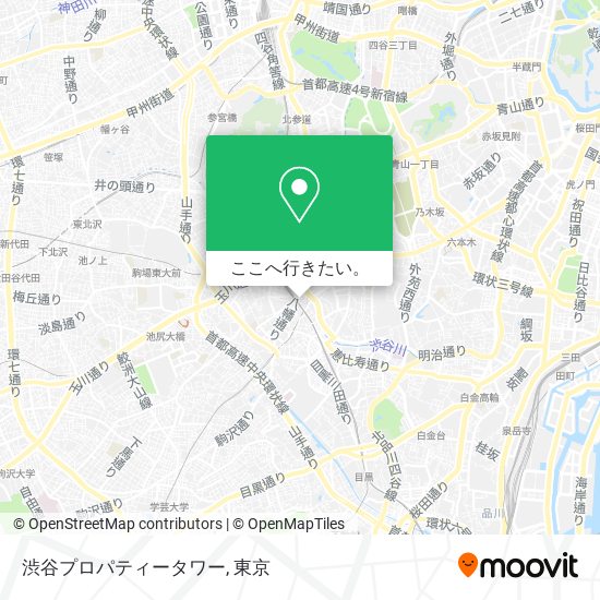 渋谷プロパティータワー地図