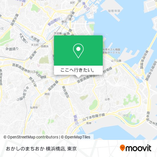 おかしのまちおか 横浜橋店地図