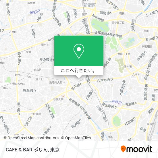 CAFE & BAR ぷりん地図
