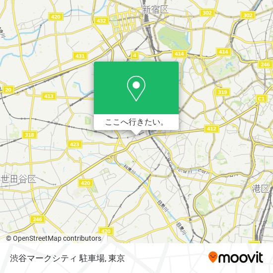 渋谷マークシティ 駐車場地図