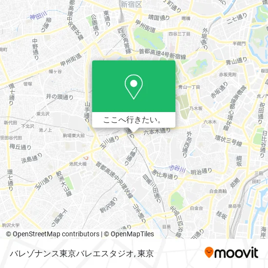 バレゾナンス東京バレエスタジオ地図