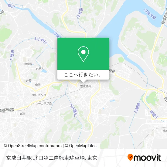 京成臼井駅 北口第二自転車駐車場地図