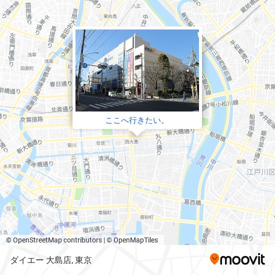 ダイエー 大島店地図