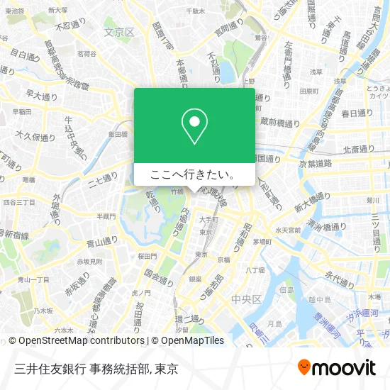 三井住友銀行 事務統括部地図