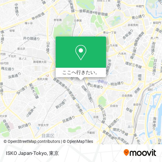 ISKO Japan-Tokyo地図