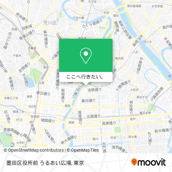 墨田区役所前 うるおい広場地図