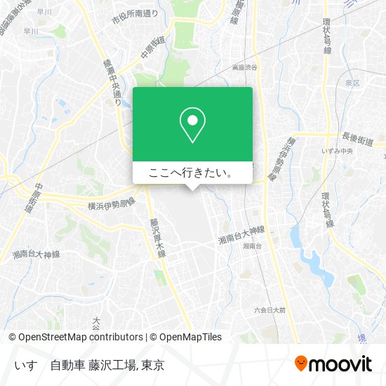 いすゞ自動車 藤沢工場地図