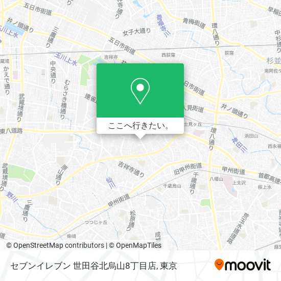 セブンイレブン 世田谷北烏山8丁目店地図