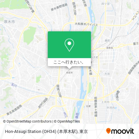 Hon-Atsugi Station (OH34) (本厚木駅)地図
