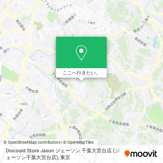 Discount Store Jason ジェーソン 千葉大宮台店 (ジェーソン千葉大宮台店)地図