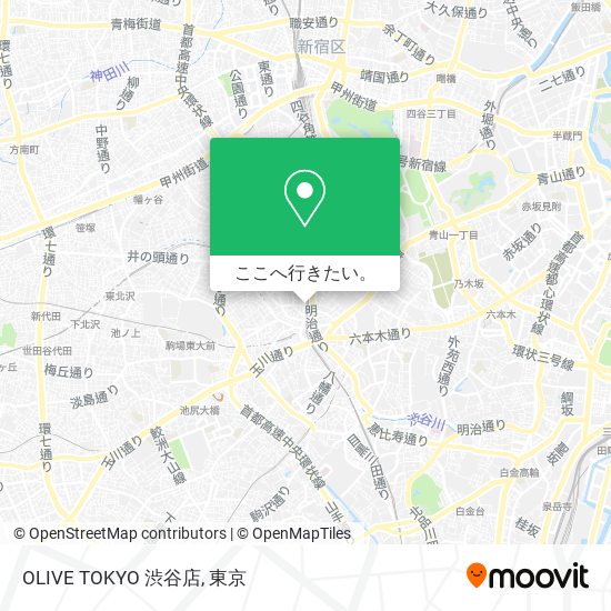 OLIVE TOKYO 渋谷店地図