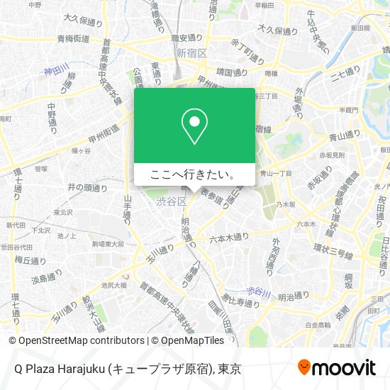 Q Plaza Harajuku (キュープラザ原宿)地図