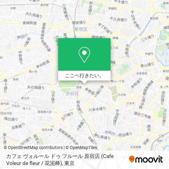 カフェ ヴォルール ドゥ フルール 原宿店 (Cafe Voleur de fleur / 花泥棒)地図