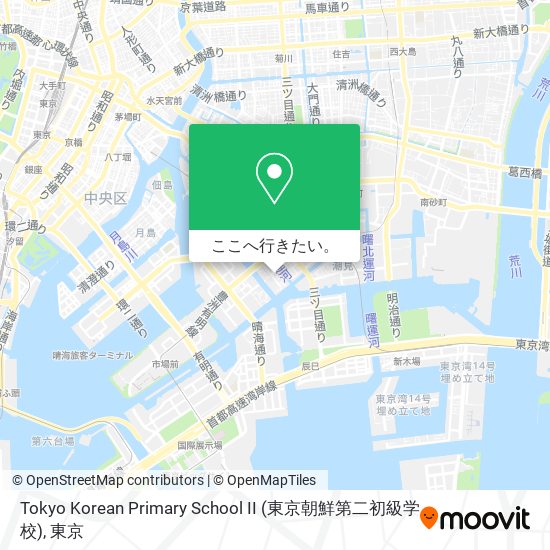 Tokyo Korean Primary School II (東京朝鮮第二初級学校)地図