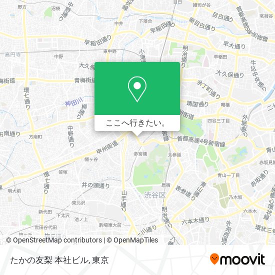たかの友梨 本社ビル地図