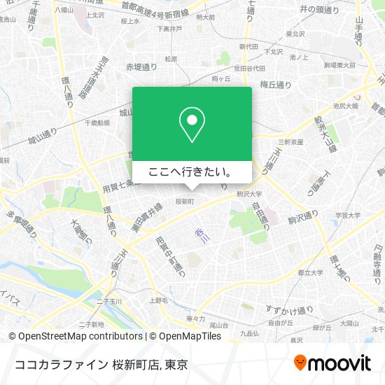 ココカラファイン 桜新町店地図