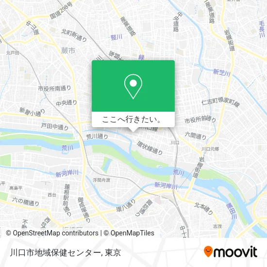 川口市地域保健センター地図