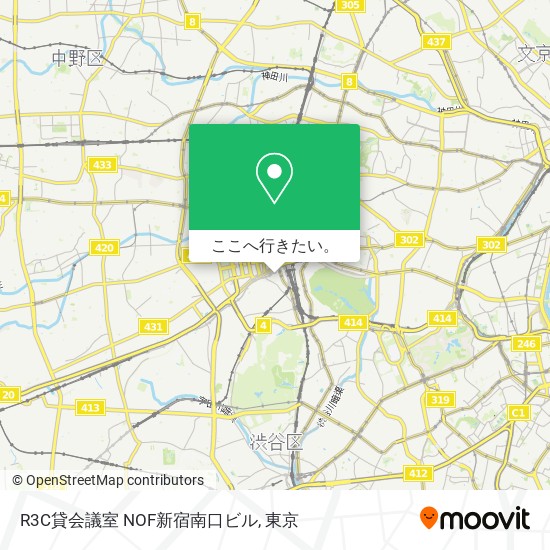 R3C貸会議室 NOF新宿南口ビル地図