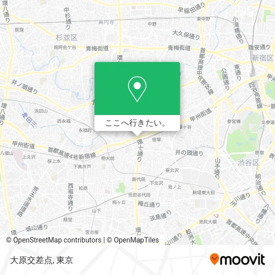 大原交差点地図