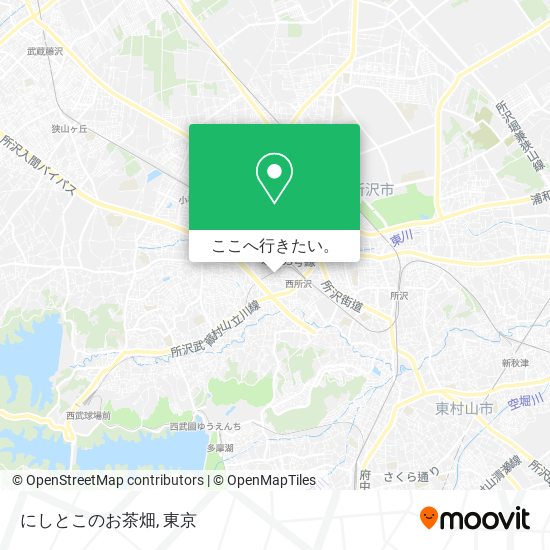 にしとこのお茶畑地図