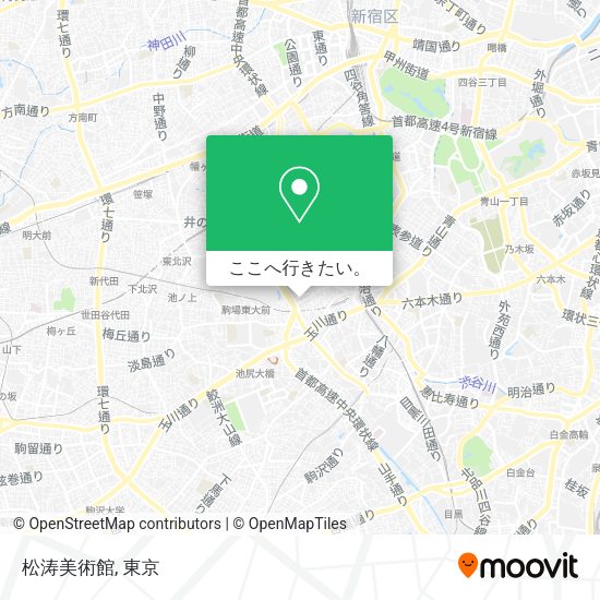 松涛美術館地図