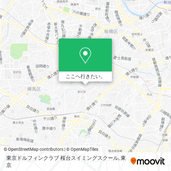 東京ドルフィンクラブ 桜台スイミングスクール地図