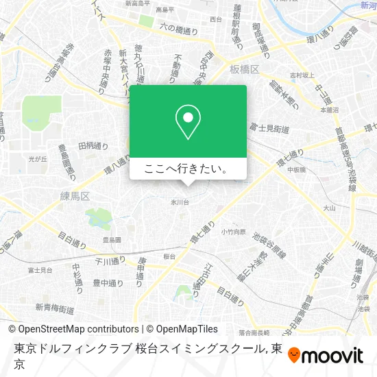 東京ドルフィンクラブ 桜台スイミングスクール地図