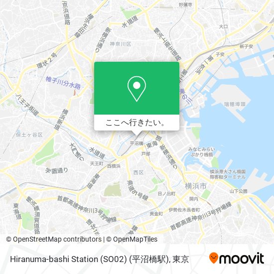 Hiranuma-bashi Station (SO02) (平沼橋駅)地図