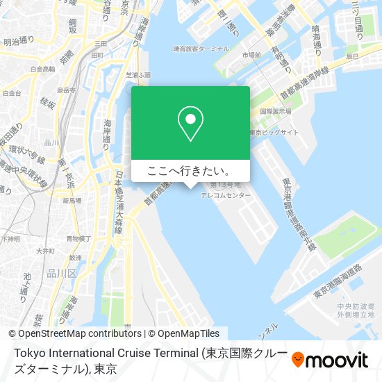 Tokyo International Cruise Terminal (東京国際クルーズターミナル)地図