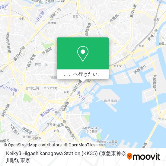 Keikyū Higashikanagawa Station (KK35) (京急東神奈川駅)地図