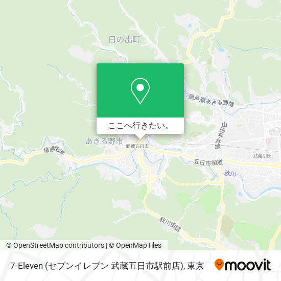7-Eleven (セブンイレブン 武蔵五日市駅前店)地図