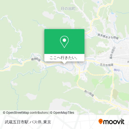 武蔵五日市駅 バス停地図