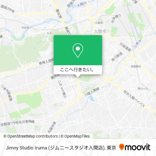 Jimny Studio Iruma (ジムニースタジオ入間店)地図