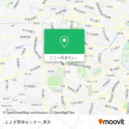 よよぎ整体センター地図