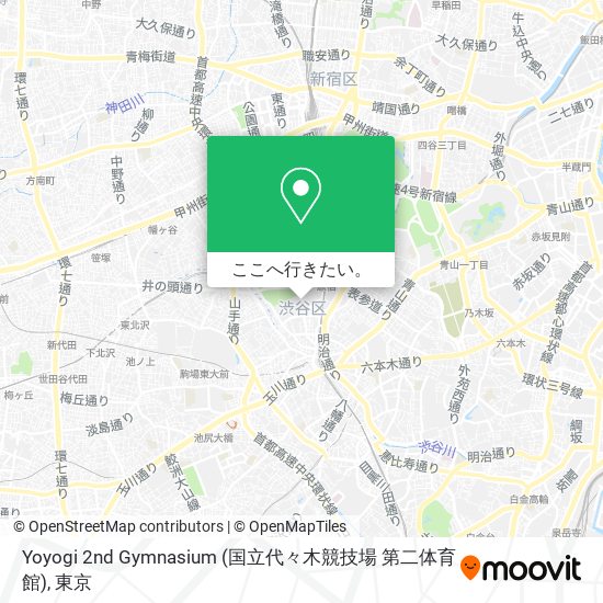 Yoyogi 2nd Gymnasium (国立代々木競技場 第二体育館)地図