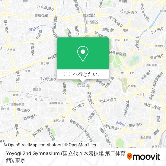 Yoyogi 2nd Gymnasium (国立代々木競技場 第二体育館)地図