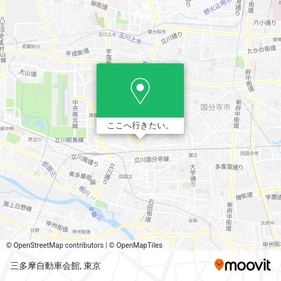 三多摩自動車会館地図