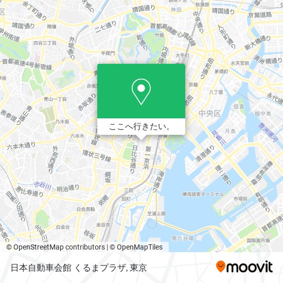 日本自動車会館 くるまプラザ地図