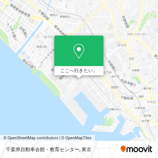 千葉県自動車会館・教育センター地図
