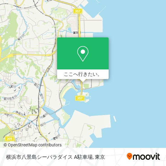 横浜市八景島シーパラダイス A駐車場地図