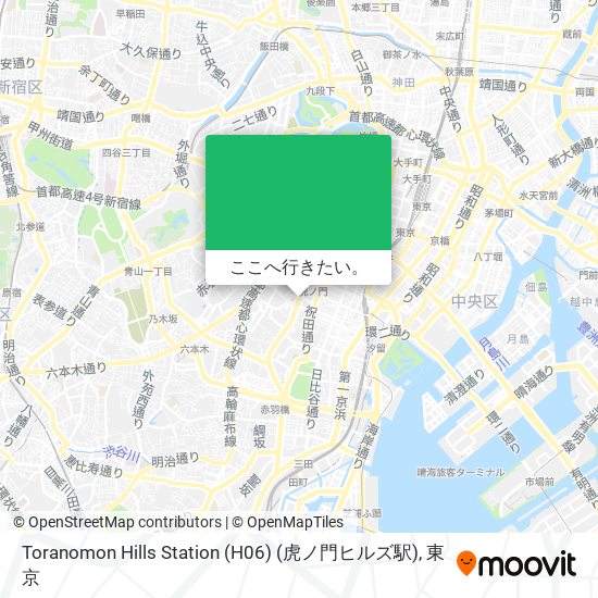 Toranomon Hills Station (H06) (虎ノ門ヒルズ駅)地図