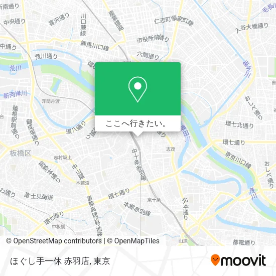ほぐし手一休 赤羽店地図