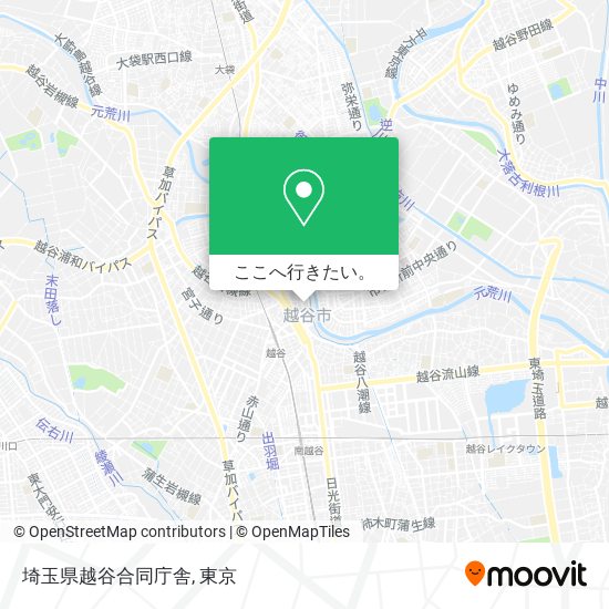埼玉県越谷合同庁舎地図
