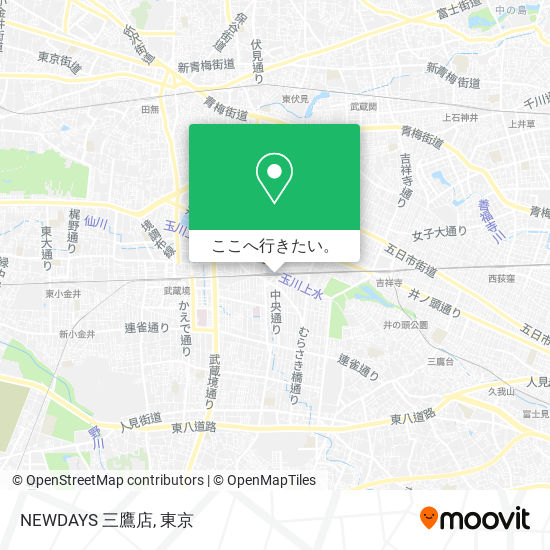 NEWDAYS 三鷹店地図
