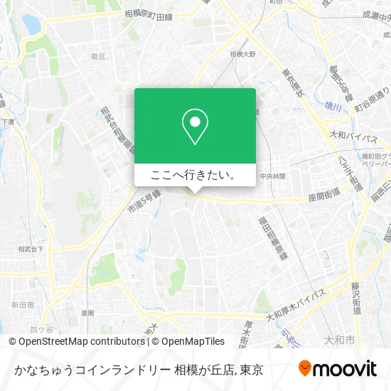 かなちゅうコインランドリー 相模が丘店地図