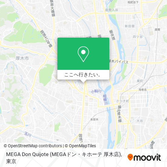 MEGA Don Quijote (MEGAドン・キホーテ 厚木店)地図