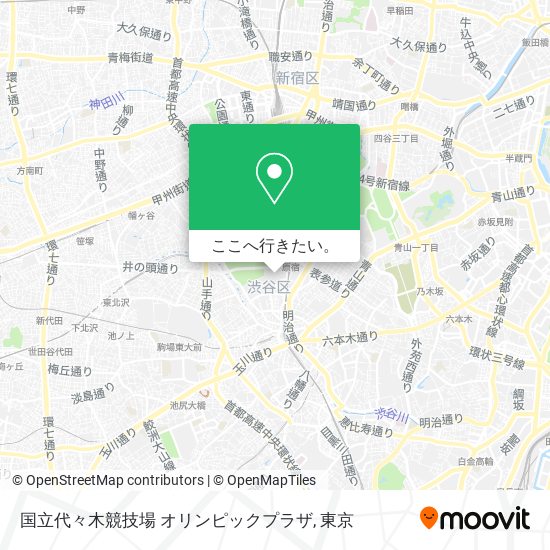 国立代々木競技場 オリンピックプラザ地図