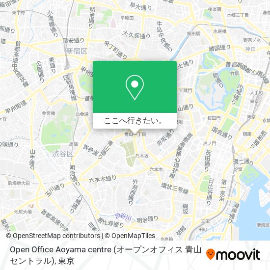 Open Office Aoyama centre (オープンオフィス 青山セントラル)地図